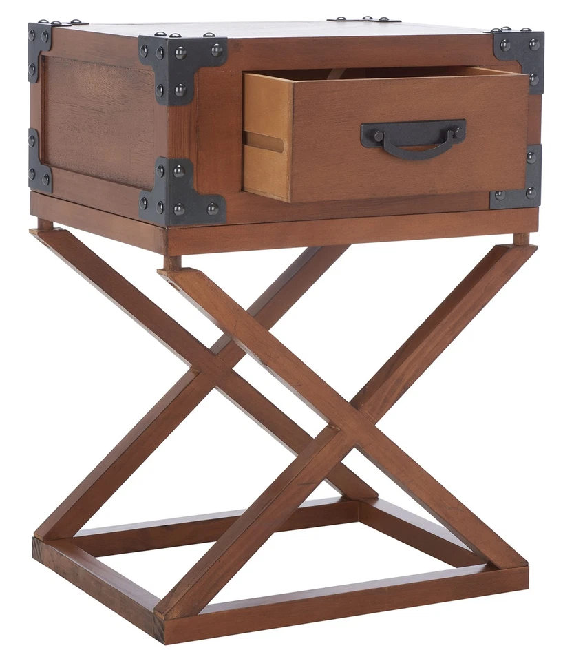 American Homes Collection Dunstan Accent Table, Autumn Leaf - Image 3 of 4