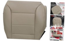 Passenger Bottom Leather Replacement Seat Cover Tan Compatible with Mercedes