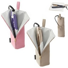 2PCS Holder Mat for Hot Tools, Curling Iron Travel Bag, Flat Iron Storage H...