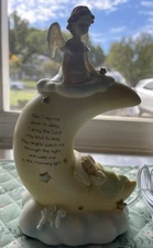 Sweet Dreams - Lullaby Prayer - Figurine Statue Nightlight By Roman Inc