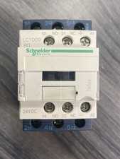 Schneider LC1D09BD Contactor 3-P 9A 3NO 24VDC Coil 7.5Hp 1NO 1NC Aux Contact