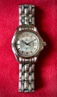 Omega Seamaster 2571.31 Women's Silver Dial Watch with Pink Leather and Bracelet
