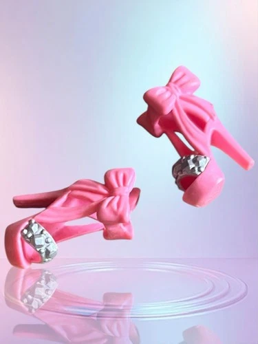 PINK - Barbie Doll Shoes Vintage Fashion Accessory Authentic Sandals Stilettos