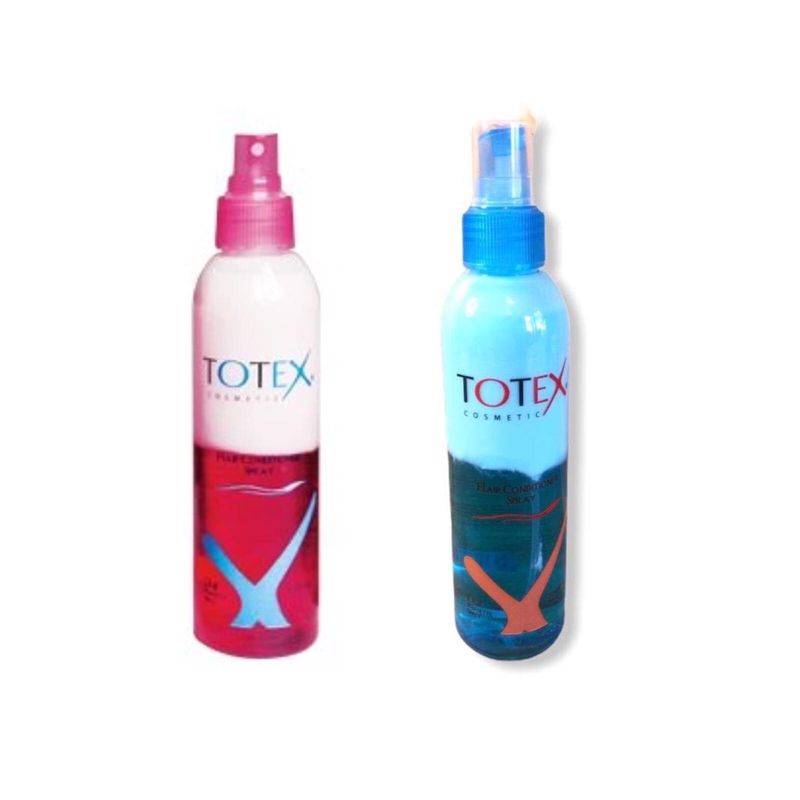 TOTEX 2 Phase Hair Conditioner Spray Pink & Blue 200 ml Hair Salon (Pack Of 2) eBay