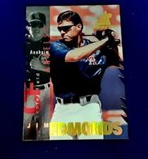 1997 PINNACLE INSIDE DIAMOND EDITION DIE CUT JIM EDMONDS NRMT RARE CARD