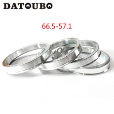 4 pcs Aluminum Wheel Hub Centric rings 57.1 to 66.5mm, Hub rings 66.5-57.1mm