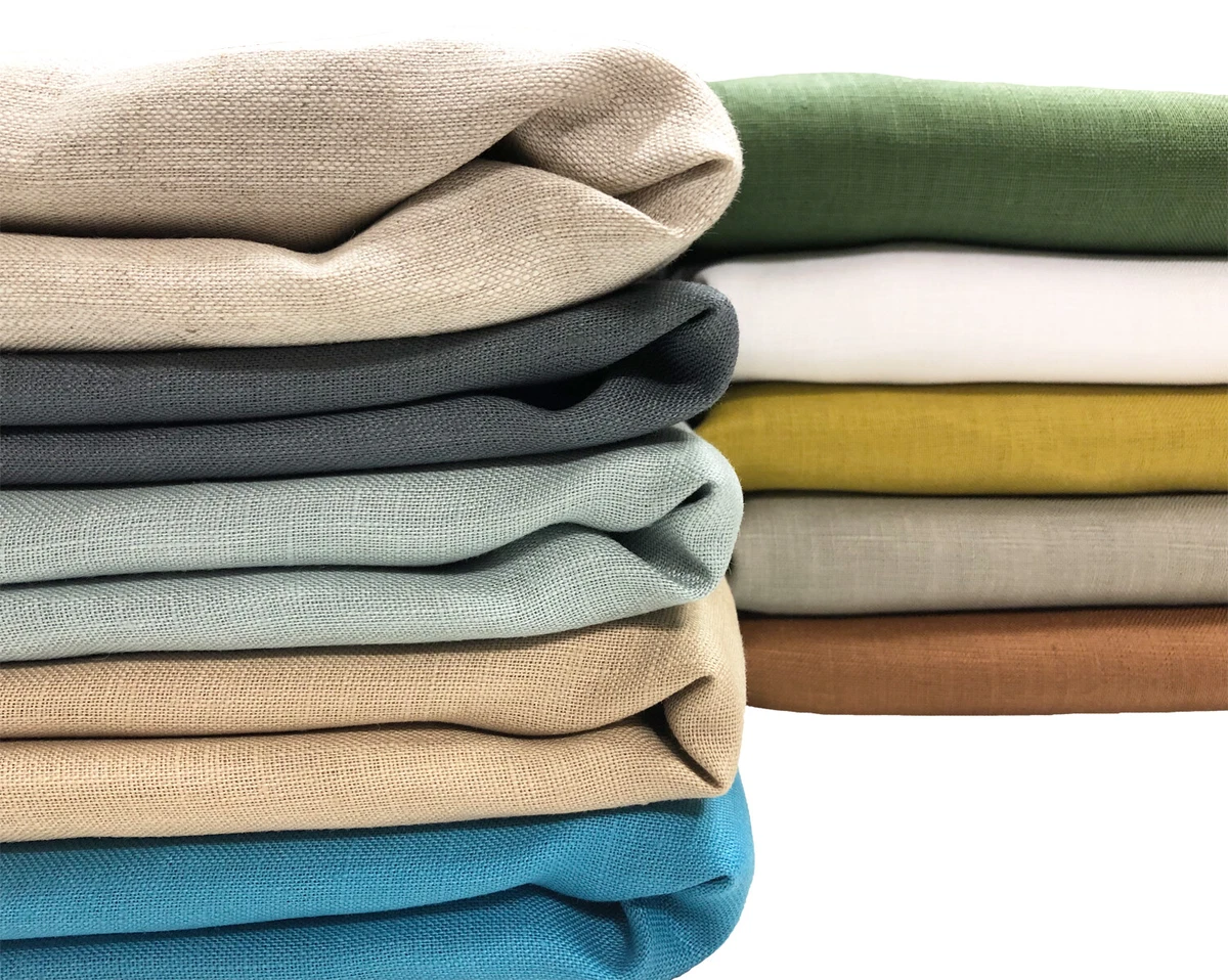 Linen Fabric by the Yard – 100% Natural French Linen Fabrics Online