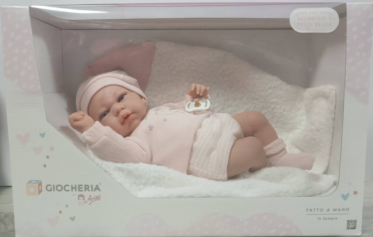 GIOCHERIA Giocheria Bambola Arias Reborn 45 Cm Con Sacco Rosa - POS220