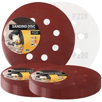 50X Schleifpapier 125Mm Klett P220 Schleifscheibe SchleifbläTter Schmirgelpapier