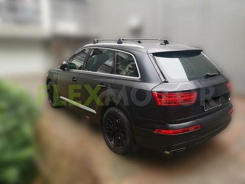 2 PCS Black Roof Racks Fit for Audi Q7 2016-2021 Aluminum Cross Bars Carrier - Foto 11 di 12