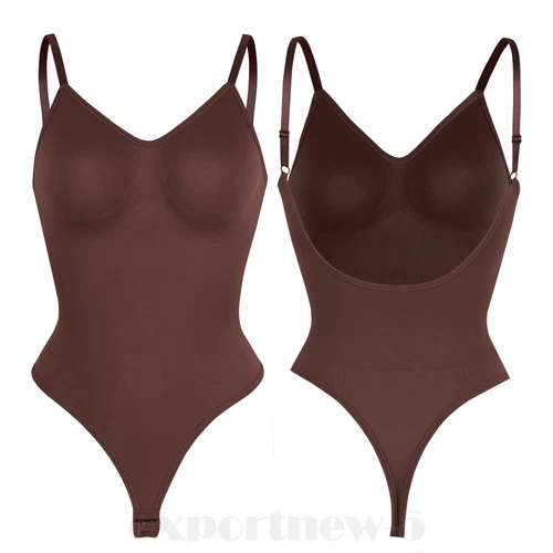 Body para mujer espalda baja control abdomen sin costuras espalda sin espalda modelador calzoncillos top - Imagen 41 de 44