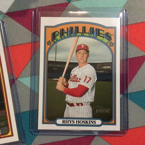 2021 Topps Heritage - French Text #19 Rhys Hoskins Phillies / brewers - case hit