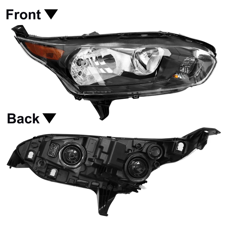 Faro negro con bombillas lado conductor y pasajero Ford Transit Connect 2014-2018 Foto 3 de 4
