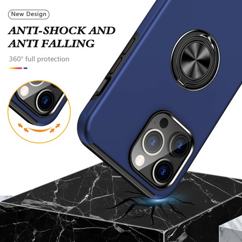 Fr iPhone 16 Pro Max 16e 15 Hybrid Ring Stand Case Ring Holder Magnetic Cover - 第 22/57 張圖片