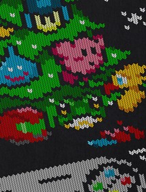 16-Bit Weihnachten Kinder T-Shirt ugly xmas sweater weihnachtspullover strick