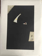 Joan Miro Lithography off set cm 56x76 signature on plate certificate