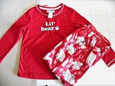 KAREN NEUBURGER 2-pc Child's Lil Bear Holiday Pajamas-Unisex Sz Small  6/7 