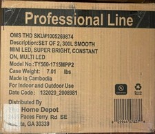 Home Accents 174.3 ft. LED 4X150 600 Light Mini Multicolor Super Bright Lights