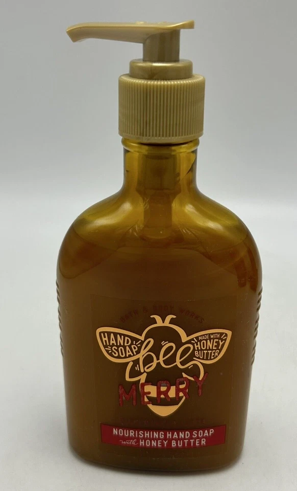 Bath Body Works Hand Soap Bee Merry 蜂蜜黄油 3 件套停产泵 — 第 2/4 张图片