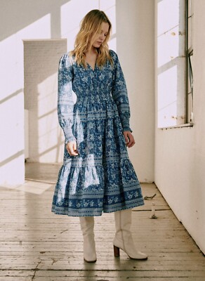 blue and white sezane dress blandine x Sea NY Dalhia size 2 We Found Belly's Exact