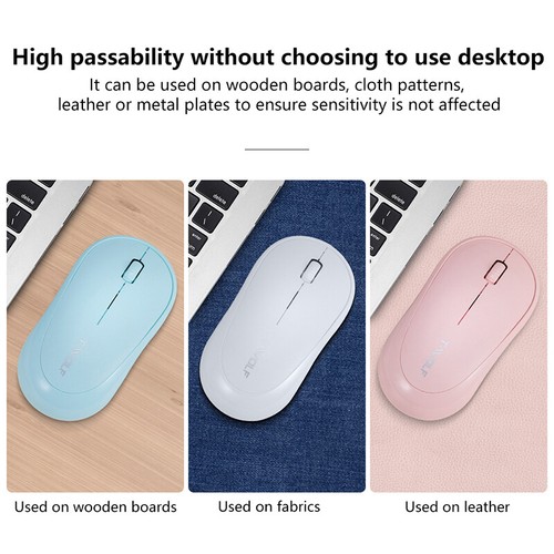 2.4G Optical Mouse Q18 Wireless For Office Ultra-thin Mouse Cute And Fresh - Photo 8/16