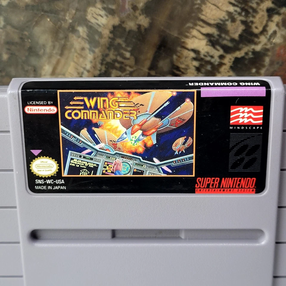 WING COMMANDER (SUPER NINTENDO, SNES 1992) AUTHENTIC VIDEO GAME CARTRIDGE  - Image 3 of 4