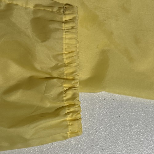 Alligator Lacoste Vintage Long Yellow Hooded Wind Breaker Size Small - Picture 17 of 20