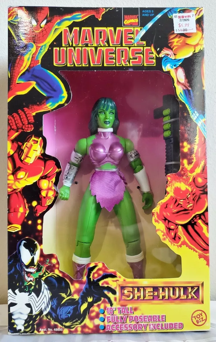 She Hulk 10 Inch Vintage Action Figure - Marvel Universe - She