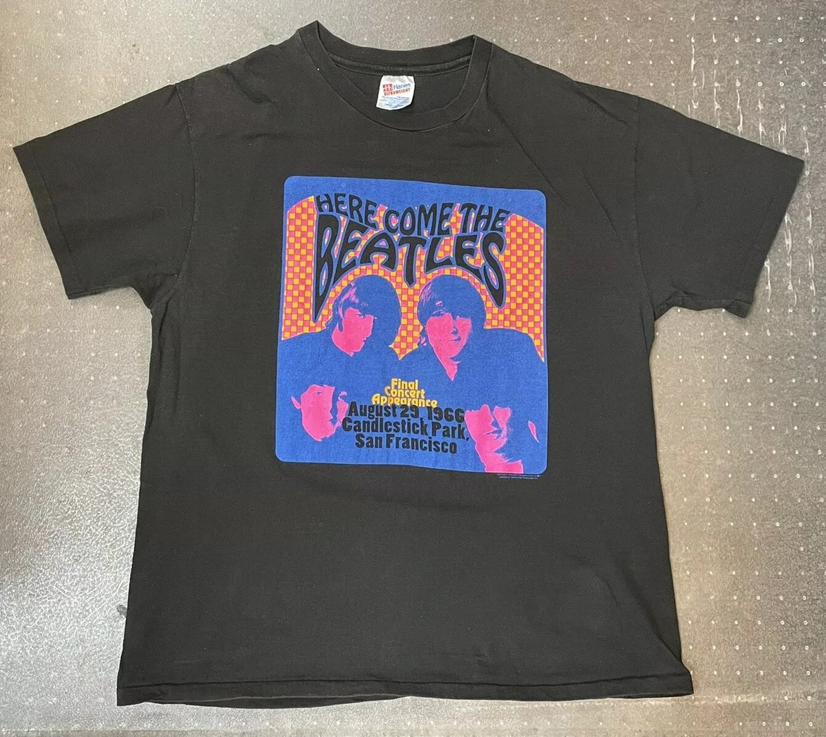 Here Comes The Beatles Final Concert San Fransico Hanes XL T-shirt 