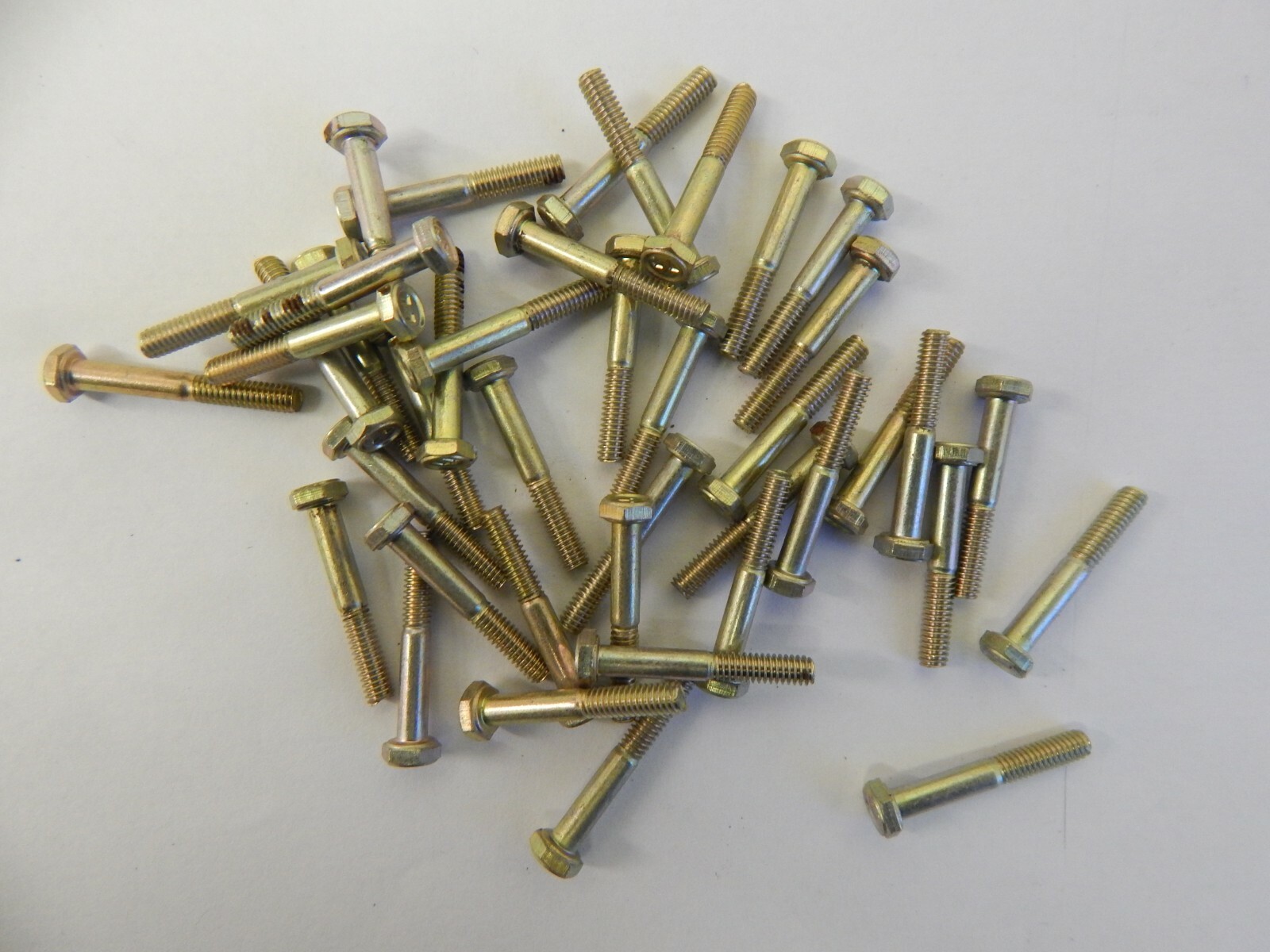 50 x Cadmium Plated Steel Aircraft Bolts, 6BA Thread, 3/4" Length, A25