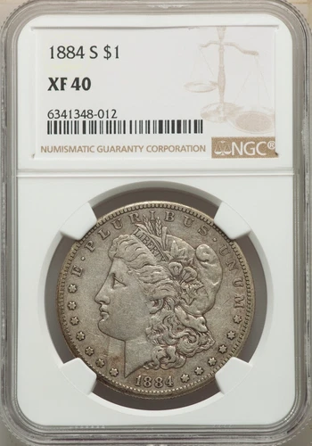 1884-S MORGAN DOLLAR NGC XF40