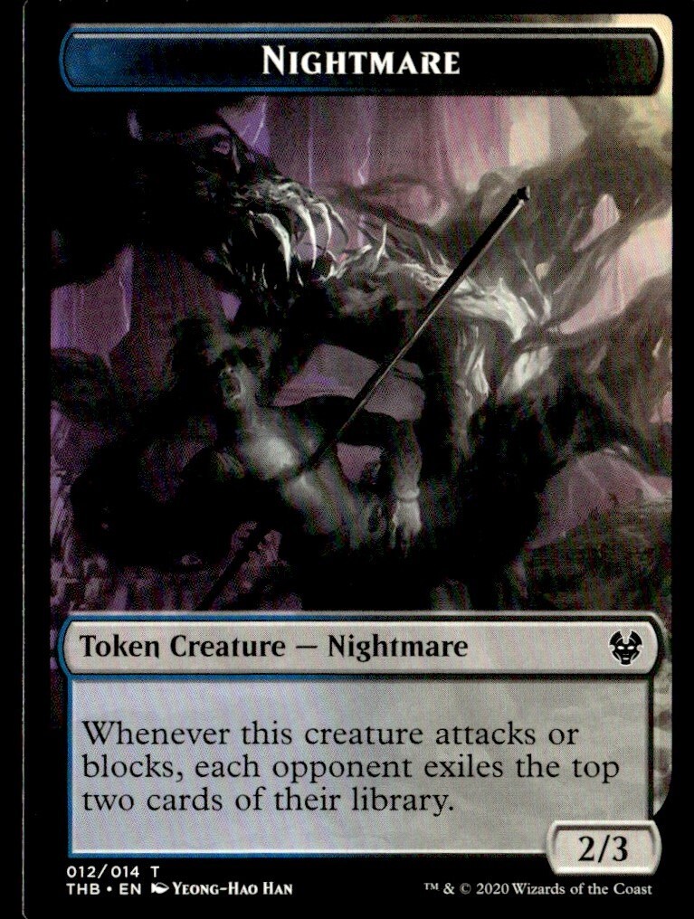Theros Beyond Death Tokens Nightmare Token 2020/Common #12