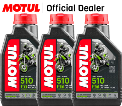1 LITRO MOTUL 510 OLIO MISCELA MOTO 2T SCOOTER 100% SINTETICO ANTI - Foto 3