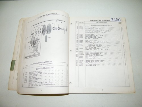 Dearborn Ford Self Propelled Windrower Series 505 Parts Catalog 1958 PA-6611-A - Foto 3 di 5