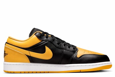 Air Jordan 1 Low Black/White/Yellow Ochre 553558-072 Size 11 | eBay