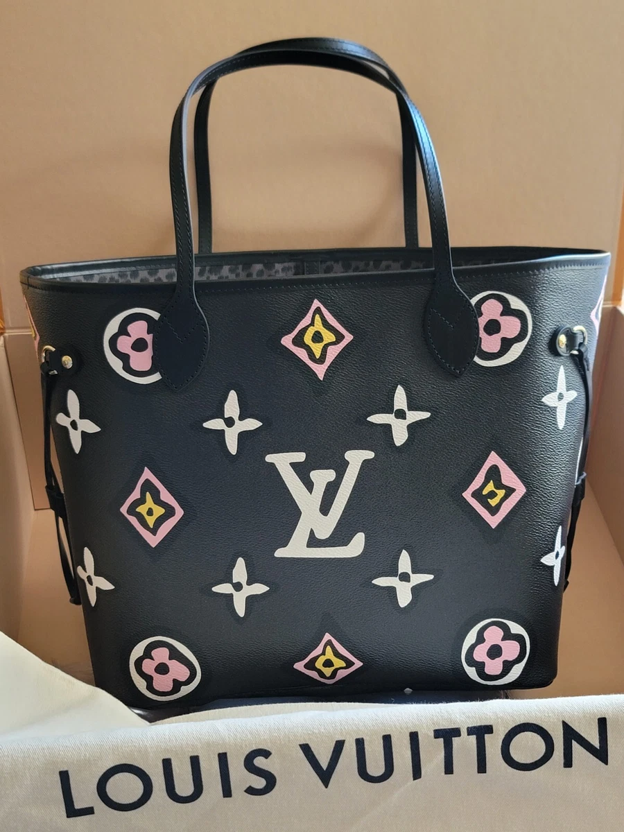 louis vuitton black tote neverfull