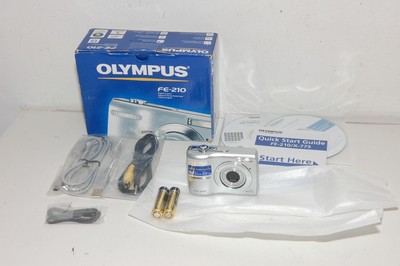 Olympus FE-210 Digital 7.1 Megapixel Camera Silver Open Box