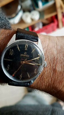 Montre Mécanique Atlantic Pour Homme - 17 Rubis, Modèle 3003 - Fonctionnelle Et élégante