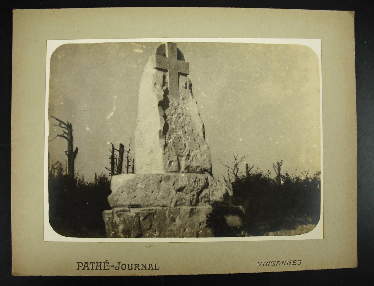 彫刻 WOOD MONUMENT Photography c1920 The Monument to Victory Verdun Wood Caures