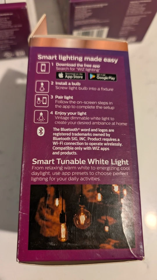 3 Philips Smart Wi-Fi LED Dimmable~Tunable White w/ WiFi A15 40W 350 Lumens - Image 4 of 4
