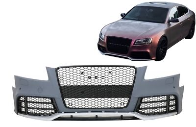 Stoßstange für Audi A5 8T Pre Facelift 07-11 RS5 Look Bienenwabe Gitter