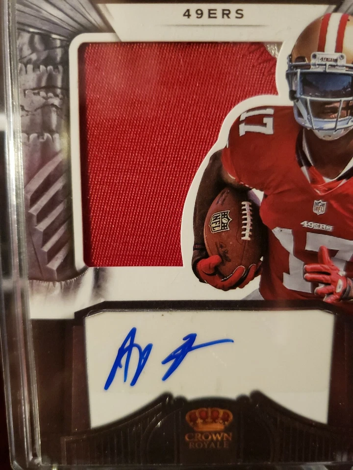 2012 Crown Royale A.J. Jenkins Auto 2 Color Patch Rc #68/349 - Image 2 of 4