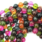Watermelon Tourmaline Colored Quartz Round Beads 15" 4mm 6mm 8mm 10mm 12mm