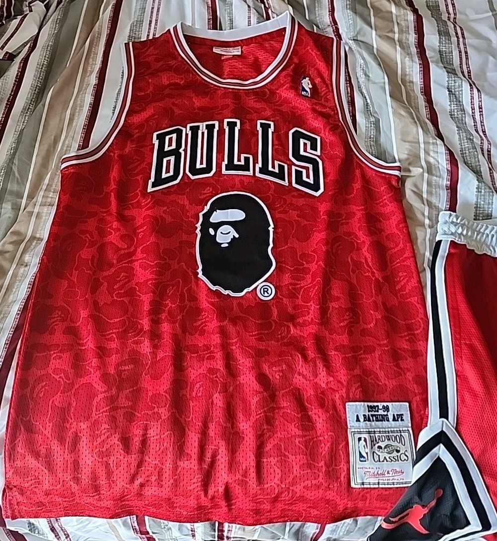 BULLS BAPE 93 APE ゲームシャツ NBA 40 M〇7-195m BULLS BAPE 93 APE ゲームシャツ NBA 40 M〇7-195m - メルカリ