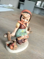 Vintage Hummel Goebel Figurine Just Resting  West Germany Girl On Fence 1938