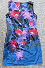 Monsoon Occasion Mini Dress Amaryllis Black Red Purple Blue Size 12 New Tags
