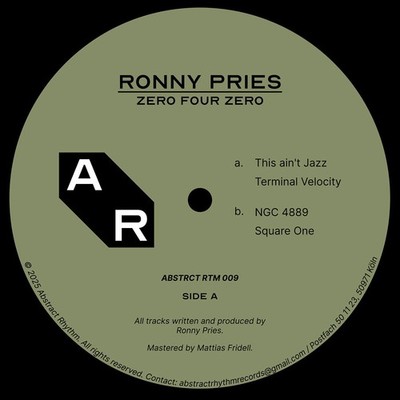 Ronny Pries - Zero Four Zero (Vinyl 12'' - 2025 - EU - Original)