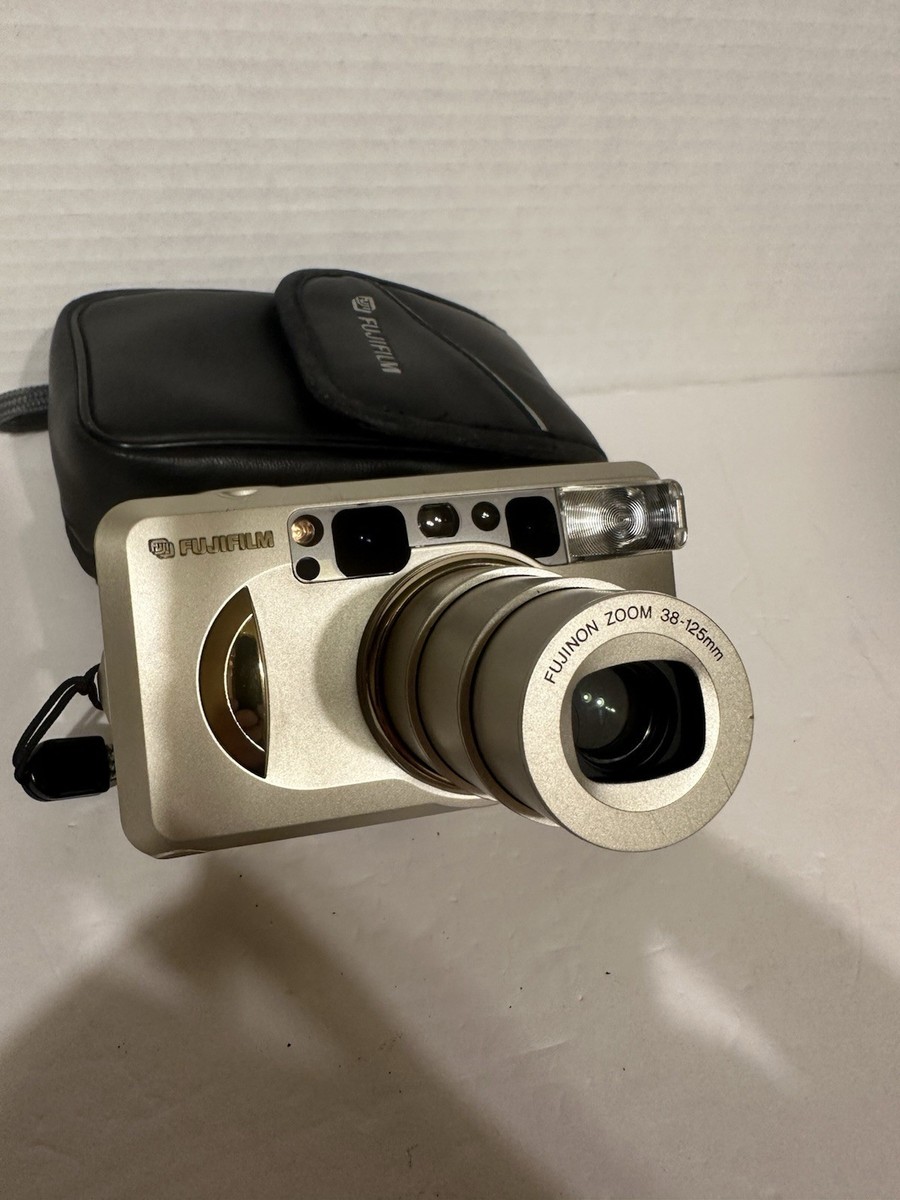 Fujifilm Zoom Date 125sr Compact Vintage Silver 35mm Film Camera