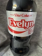 Share a Coke with   Evelyn   2025 Personalized Gift Coca~Cola Bottle 20oz Diet