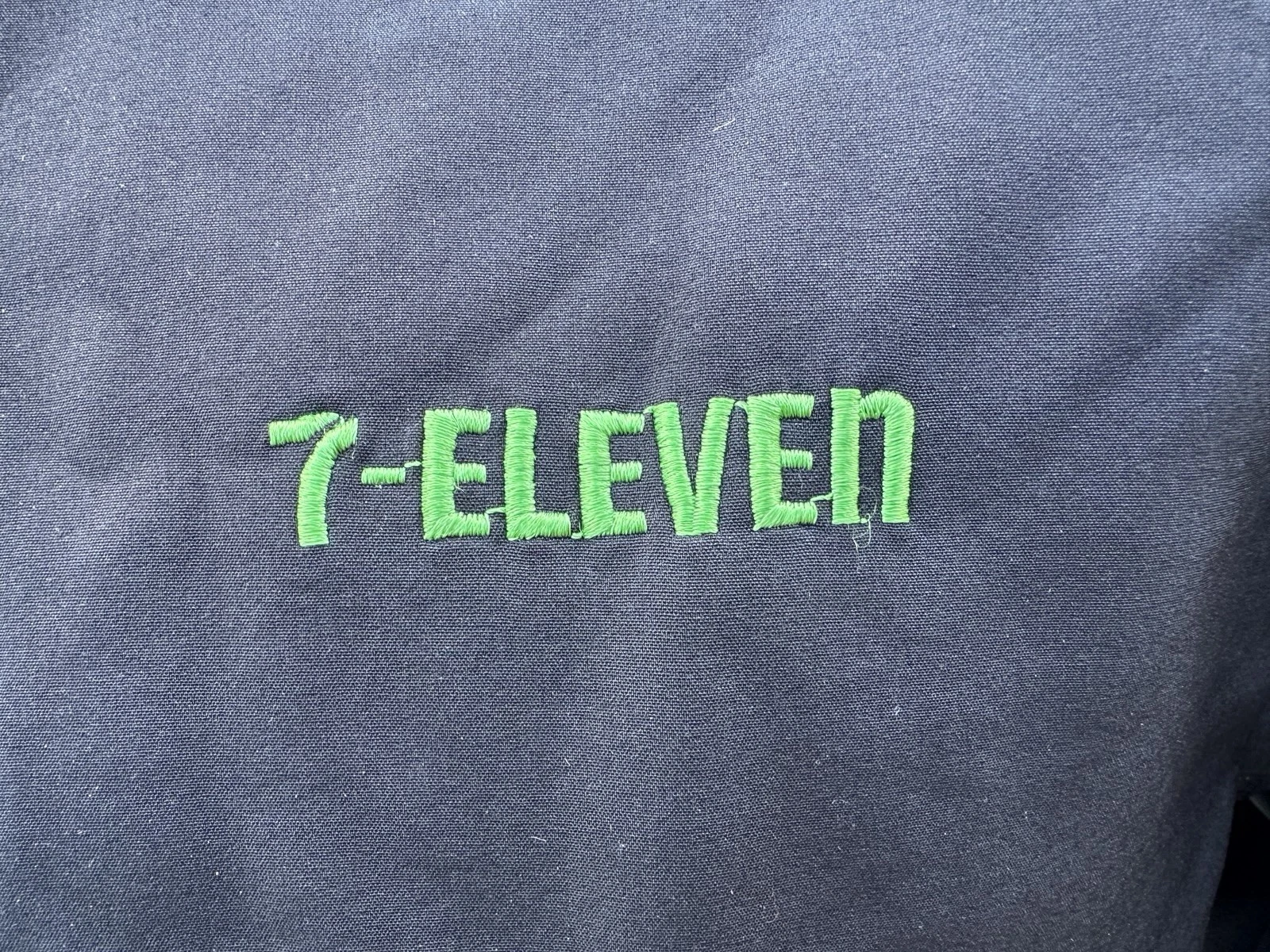 7-11 Jacket Employee Adult L Black Full Zip Uniform Large image 3